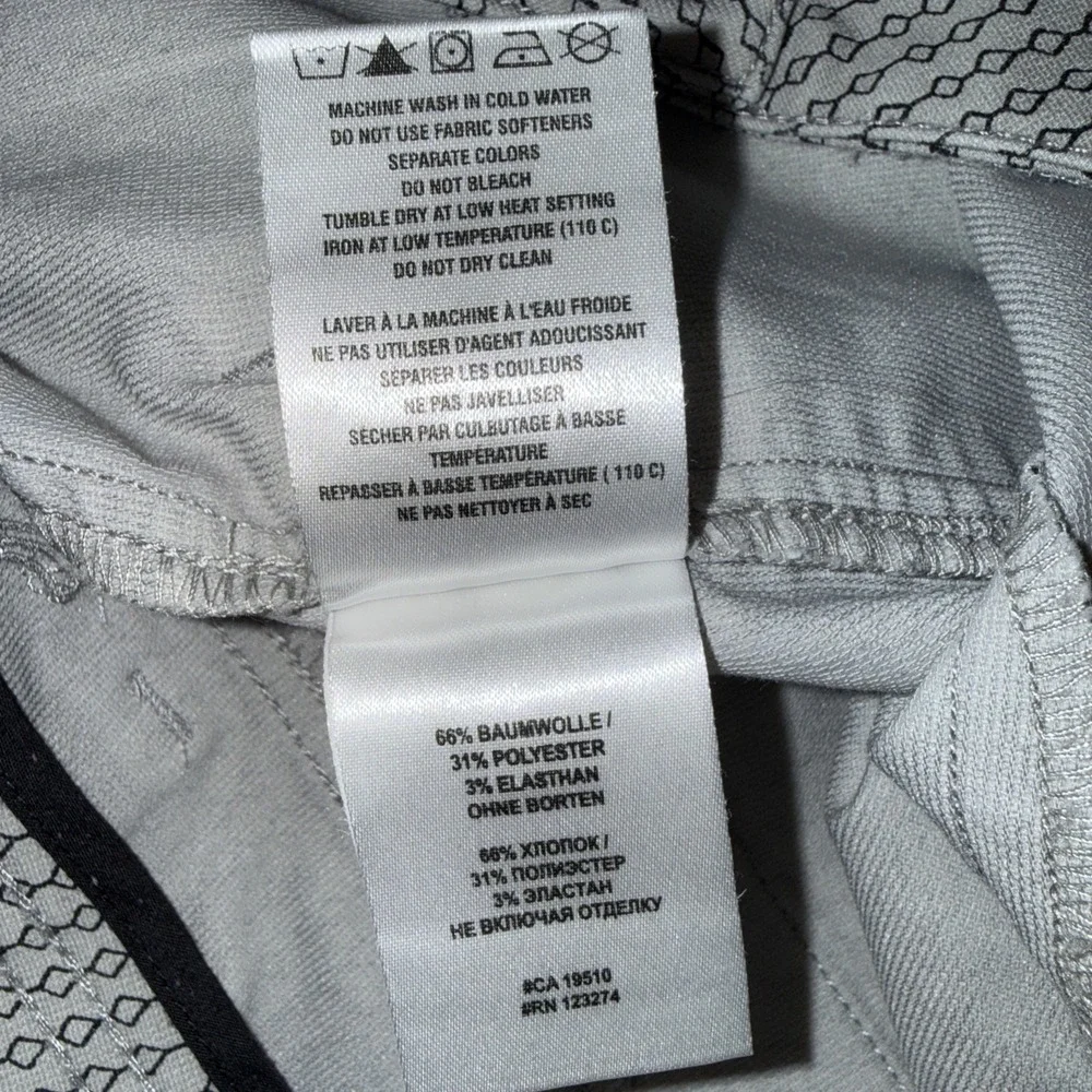 Lole‎ Womens Shorts 2 Gray Black Striped Geometric 4